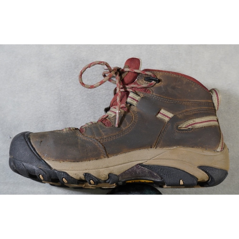 KEEN Detroit Mid Waterproof Hiking Boots Women's 7.5 Brown Leather
